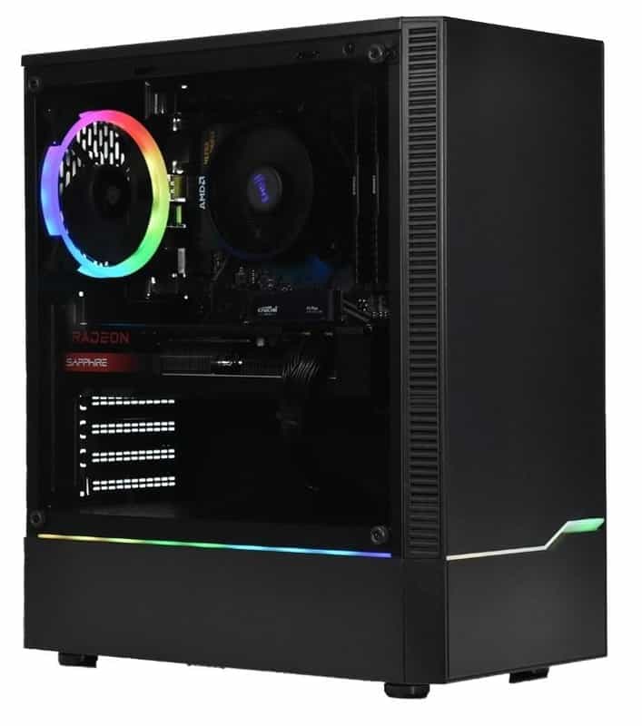 Ordinateur de jeu puissant - Ryzen 5 5600X, 32 Go DDR4, RX 7800 XT, 1 To SSD, 750W Gold