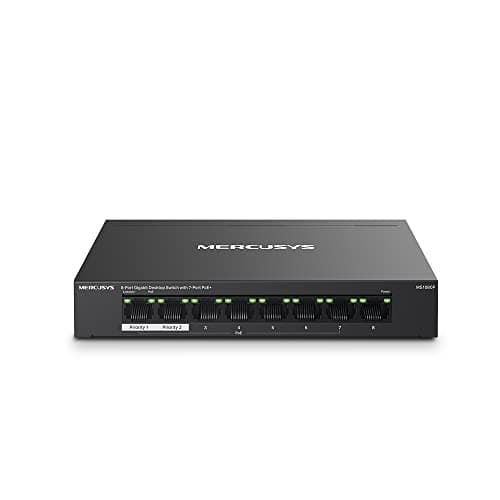 Switch Gigabit PoE+ Mercusys MS108GP : 8 ports, haute puissance et métal durable