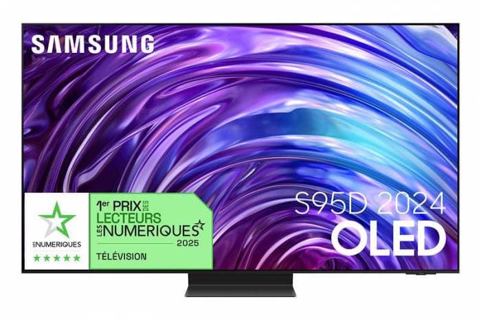 Téléviseur Samsung TQ55S95D 55'' - QD-OLED, 4K Ultra HD, Design Sans Reflet, Boîtier Déporté One Connect