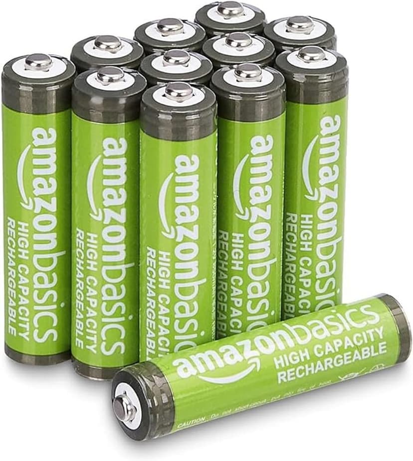 Lot de 12 piles rechargeables Amazon Basics AAA