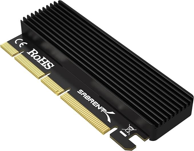 Adaptateur SSD NVMe M.2 vers PCIe Sabrent avec Dissipateur Thermique en Aluminium