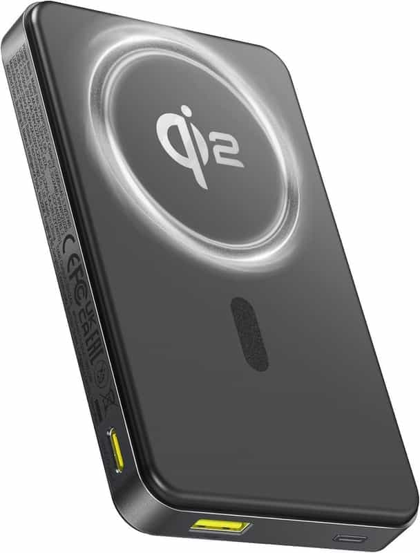 Batterie Externe Magnétique Baseus Qi2 10000mAh PD 22.5W avec Câble USB-C Offert