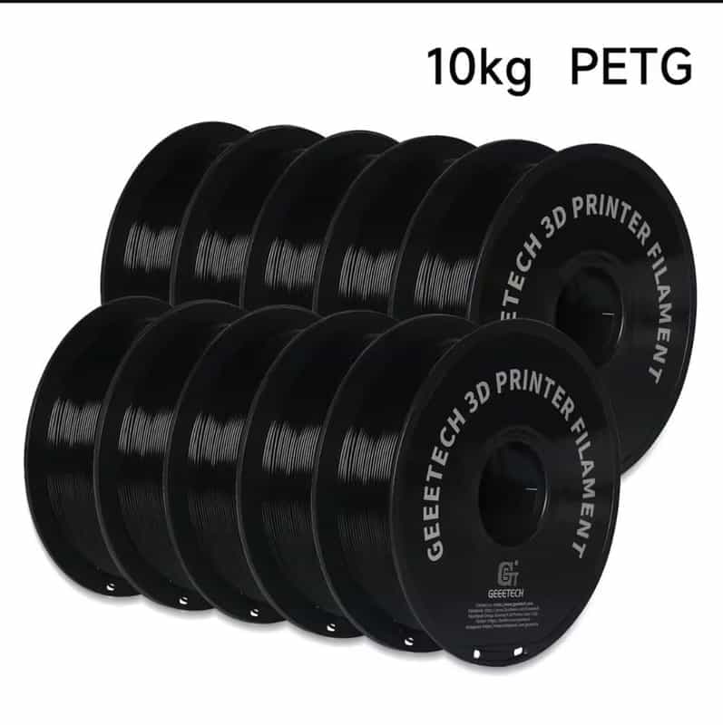Lot de 10 kg de Filament PETG Geeetech pour Imprimante 3D - Noir et Blanc