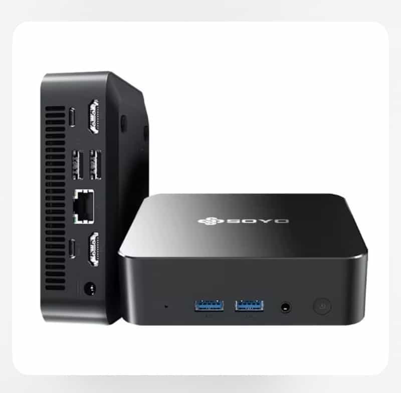 Code promo - Mini PC Soyo M4 PRO : Intel Alder Lake N150, 16 Go RAM, 512 Go SSD, Windows 11 Pro