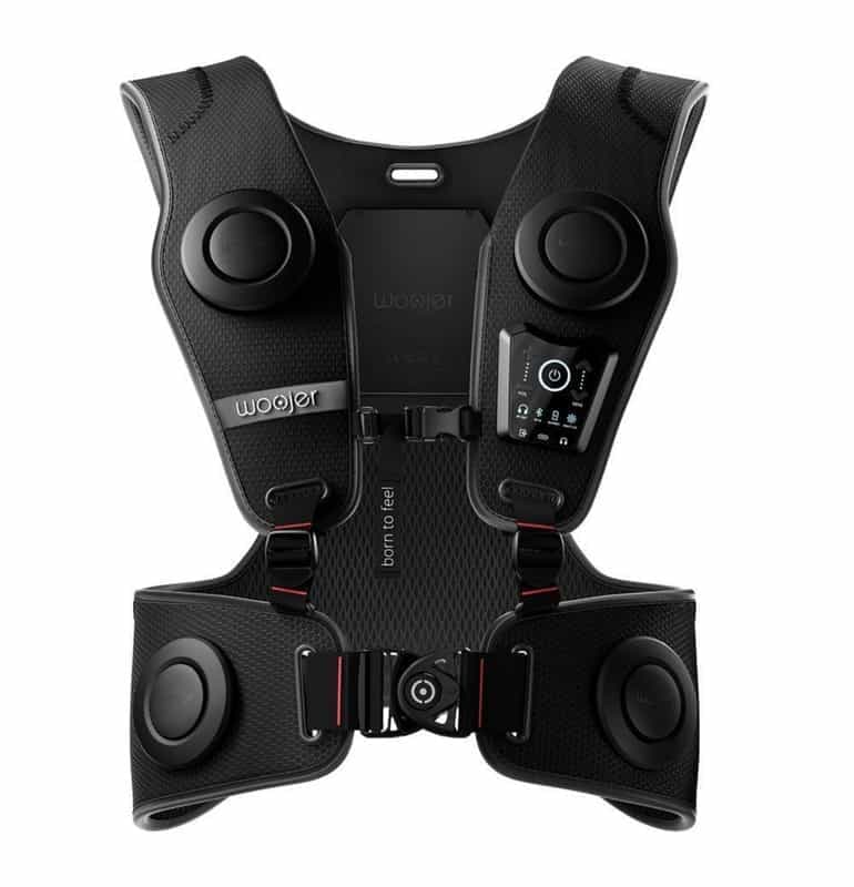 Veste noire Woojer Vest 3 avec retour haptique 🖤