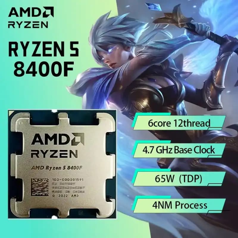 Code promo - Processeur AMD Ryzen 5 8400F (4.2 / 4.7 GHz) à prix réduit