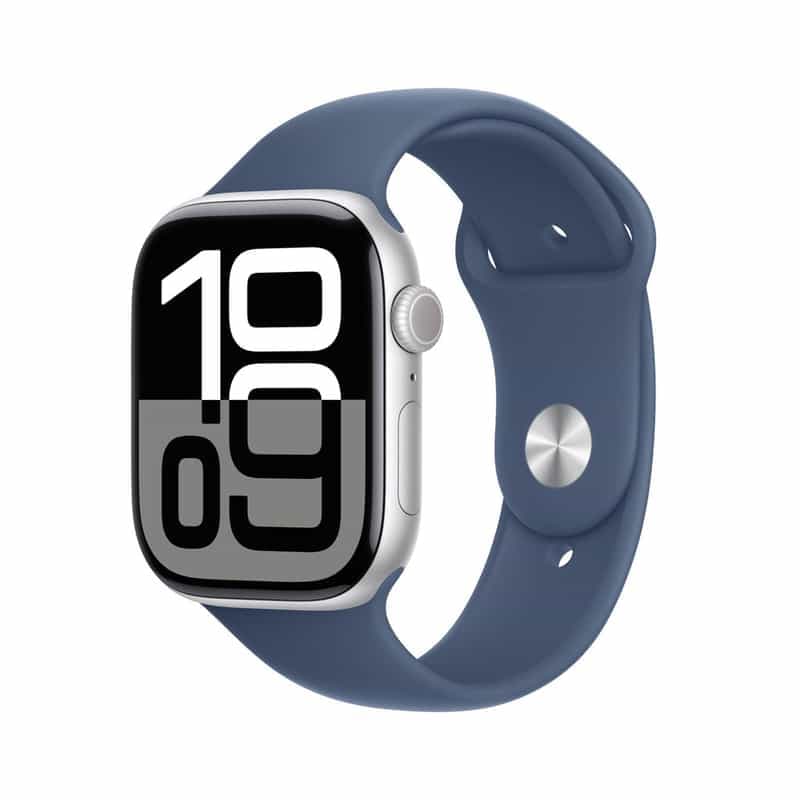 Montre Connectée Apple Watch Series 10 GPS 46mm en Aluminium avec Bracelet Sport Loop | Variante Argent ou Rose | Taille M/L