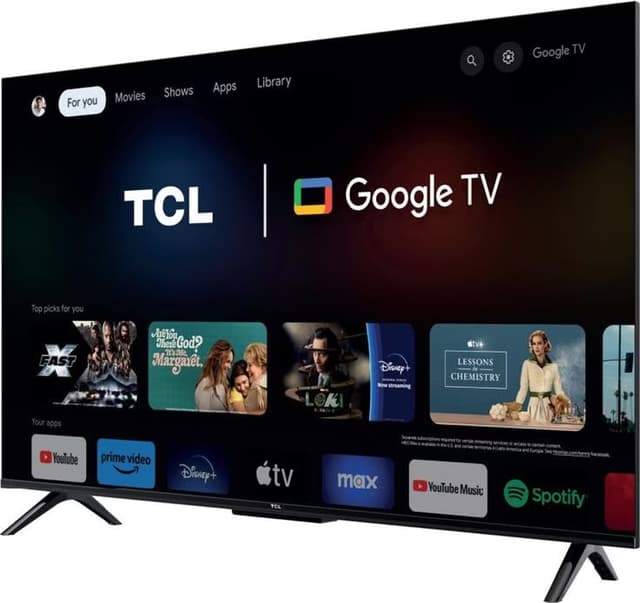 Téléviseur 50" TCL 50T69C : QLED 4K, HDR10+, Google TV