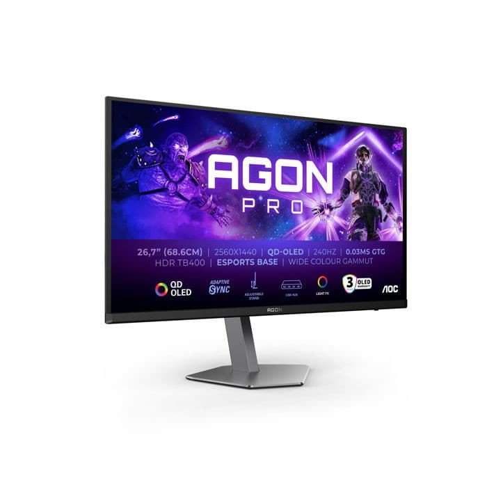 Code promo - Promotion sur l'écran OLED 27'' AOC AG276QZD2 - QHD, 1440p, 240Hz