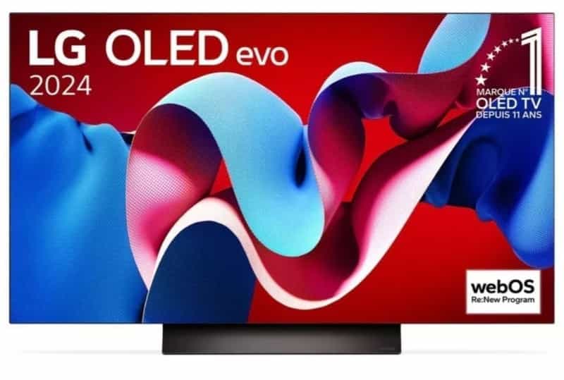 Téléviseur LG OLED77C4 77" OLED Evo 2024 - 4K, 144Hz OLED Motion, HDMI 2.1, HDR10 Pro, FreeSync Premium 📺