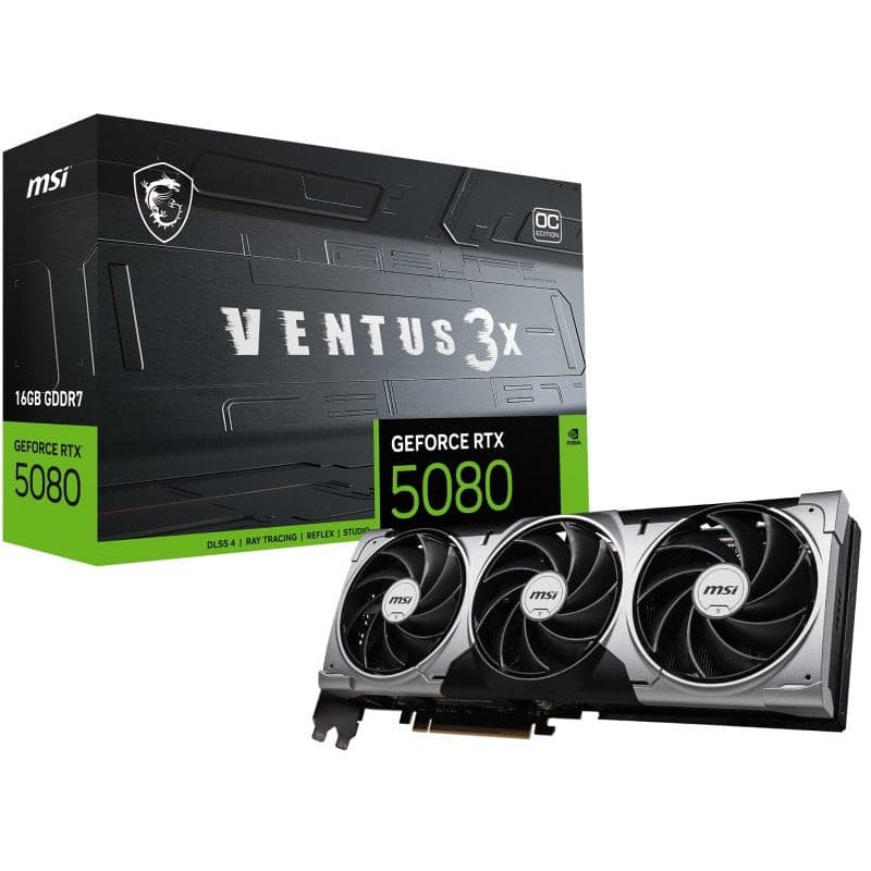 Carte Graphique MSI GeForce RTX 5080 Ventus 3X OC 16 Go