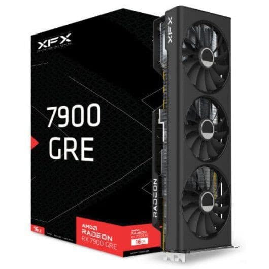 Carte graphique XFX AMD Radeon RX 7900GRE 16 Go GDDR6 nouvelle génération