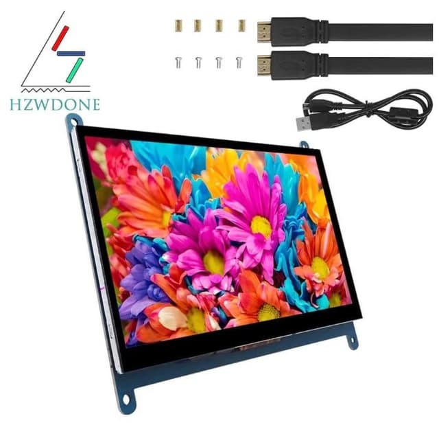Code promo - Moniteur 7'' HDMI pour Raspberry Pi 4/3/2 avec résolution 1024x600