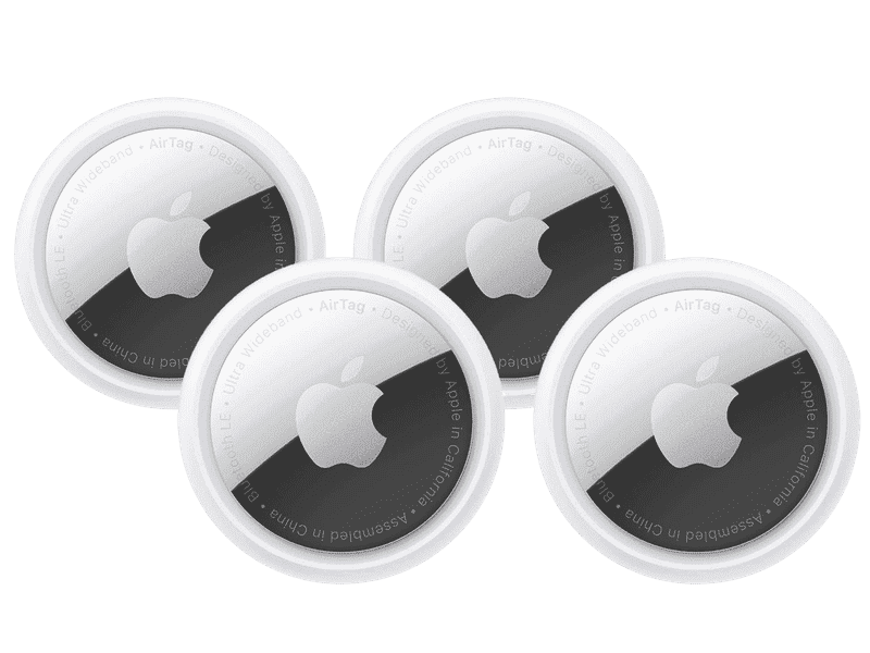 Lot de 4 Apple AirTag pour retrouver vos objets facilement
