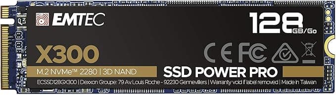 SSD M.2 NVMe EMTEC X300 - 128Go