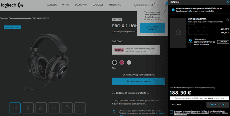 Offre exceptionnelle : 30% de réduction sur tous les produits Logitech G, sauf les dernières nouveautés ! 👾✨