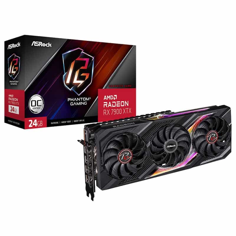 Carte graphique ASRock Radeon RX 7900 XTX Phantom Gaming 24G OC - Expérience de jeu en 4K Vraiment Immersive ! 🎮