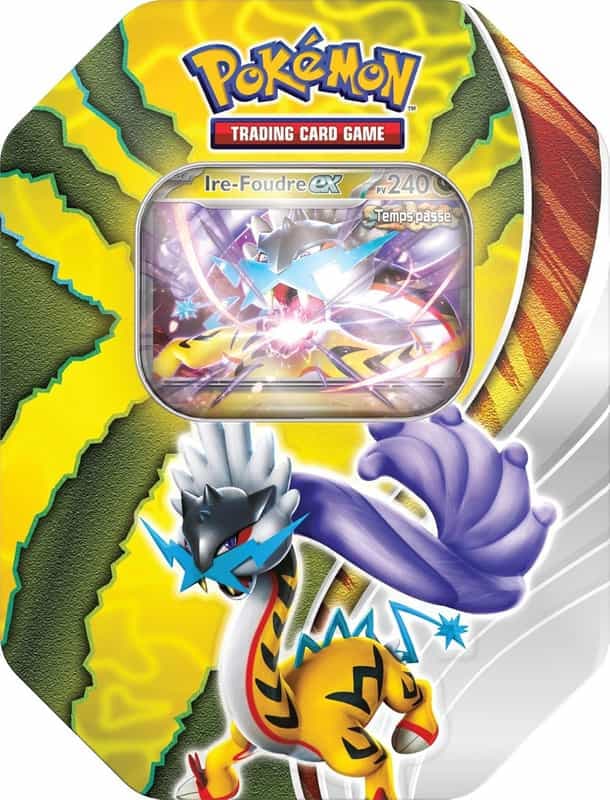 Coffret Pokémon Mystère Dimensionnel : Carte Édition Spéciale + Boosters + Carte Code JCC Roc-de-Fer-ex ou Ire-Foudre-ex