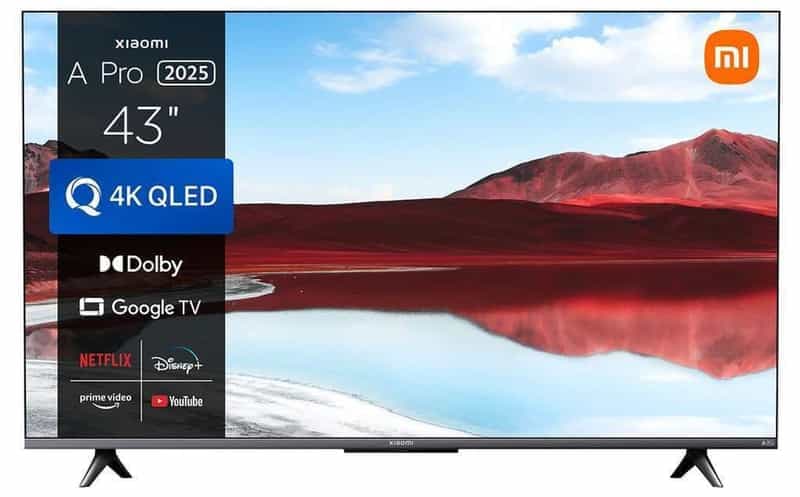 Téléviseur Xiaomi Mi TV A Pro 2025 43" - Qualité 4K, Son Dolby, Google TV