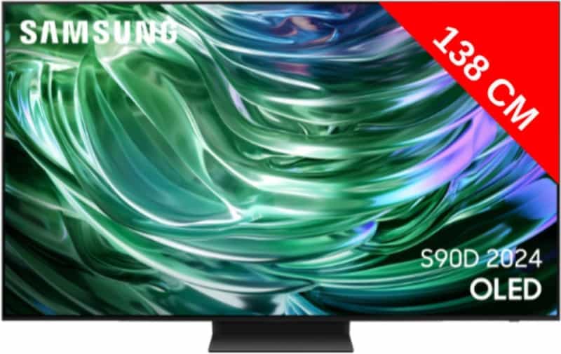 TV Samsung OLED 55" S90D 🌟 4K, 144Hz, HDR+, HDMI 2.1, Dolby Atmos, Gaming Hub, FreeSync Premium Pro (Remise 100€)