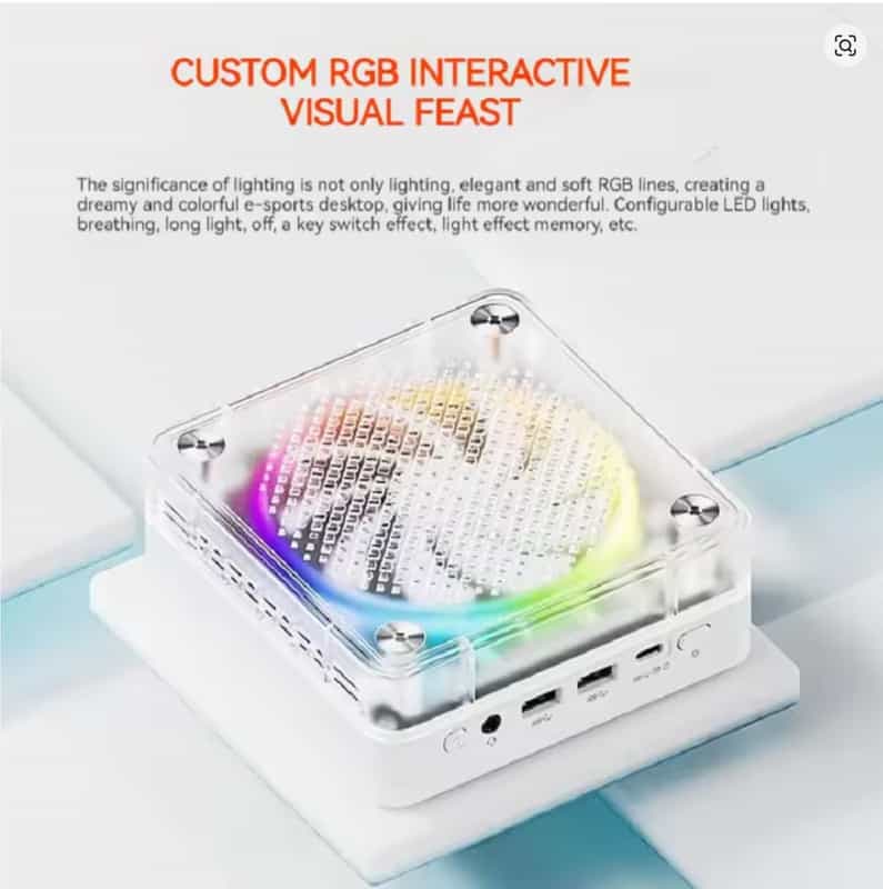 Code promo - Mini PC Firebat MN56 : AMD Ryzen 7 8745HS, 16 Go RAM, 512 Go SSD, Wi-Fi 6, Bluetooth 5.2, Windows 11