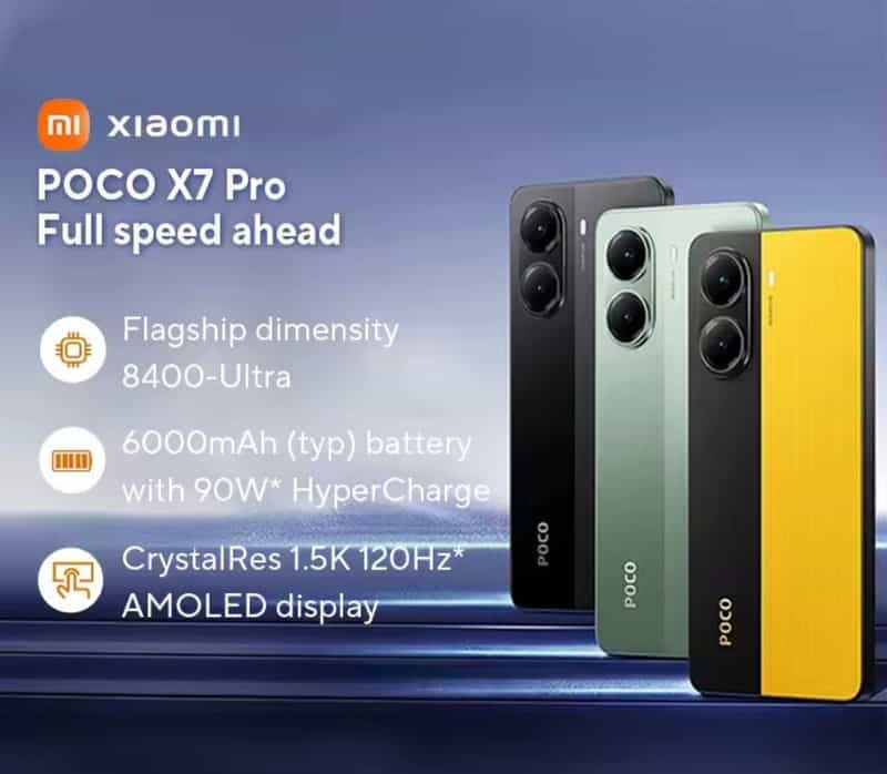 Smartphone Xiaomi Poco X7 Pro 5G - 6,67" 12 Go RAM, 512 Go, Noir