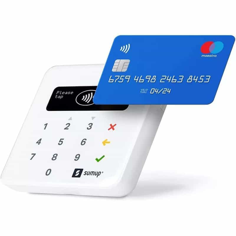 Terminal de paiement portable SumUp Air - Bluetooth, NFC, Blanc (retrait en magasin)
