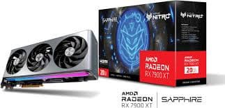 Carte graphique Sapphire NITRO+ Radeon RX 7900XT Gaming OC Vapor - 20Go GDDR6 2220MHz PCI-Express x16 (Vendeur tiers)