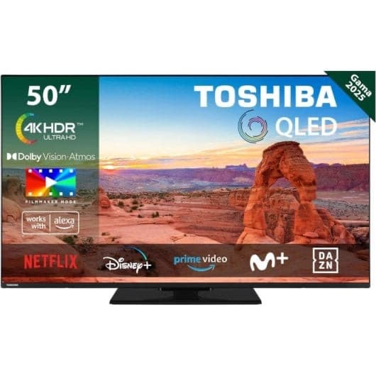Promotion Rentrée : TV 50'' QLED Toshiba 50QV3463DG avec Android TV, Dolby Vision et Atmos