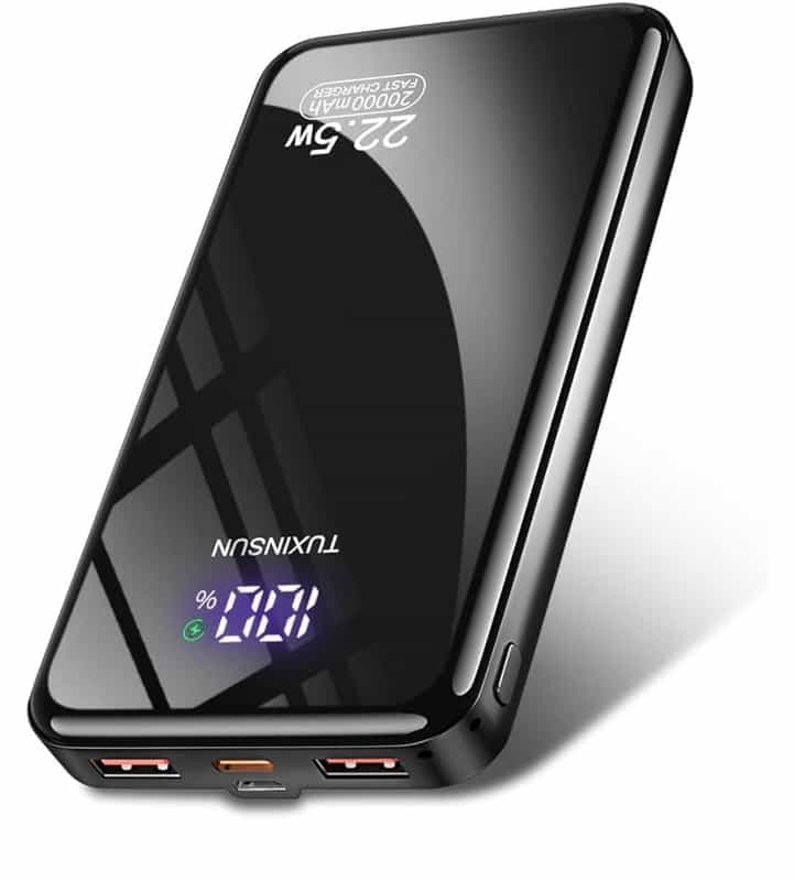 Power Bank Tuxinsun 20000mAh : Charge rapide PD3.0 et QC4.0