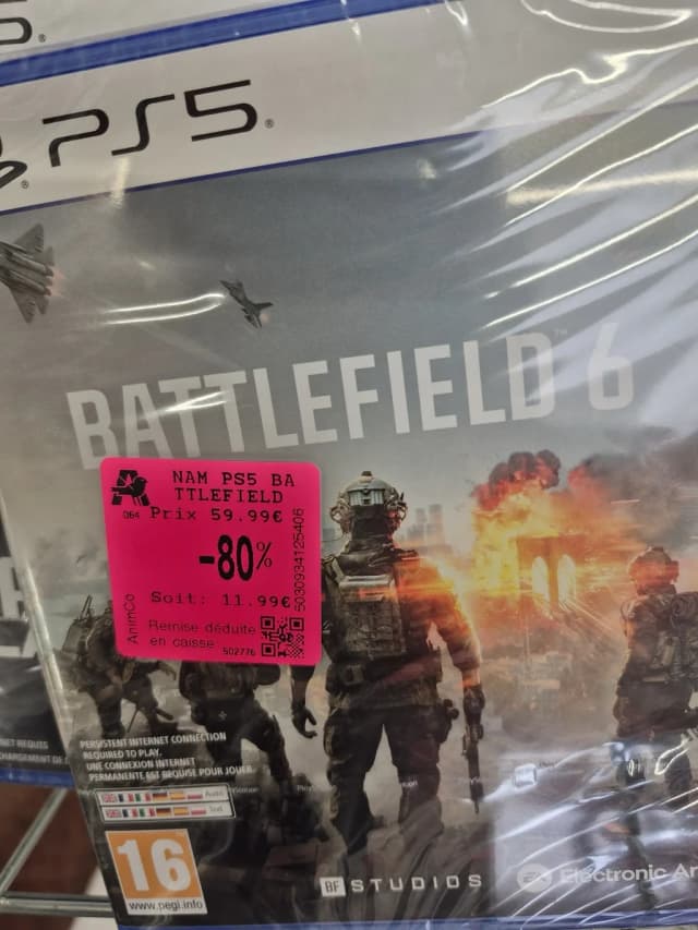 Battlefield 6 en promo à -80% sur PS5 chez Auchan Pérols