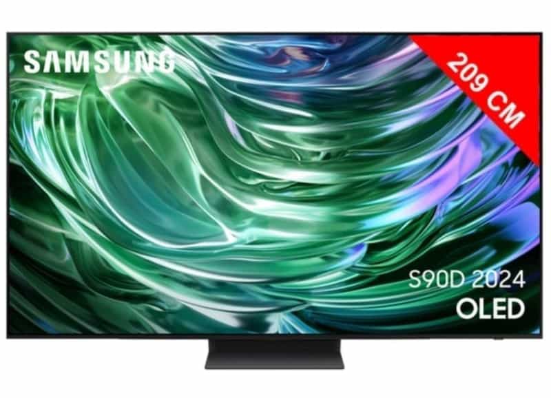 Téléviseur Samsung TQ83S90D 83" OLED 4K - Technologie Gaming Hub & Dolby Atmos sans fil