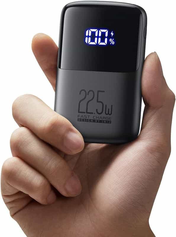 Mini Batterie Externe INIU - 10000mAh, Charge Rapide 22.5W