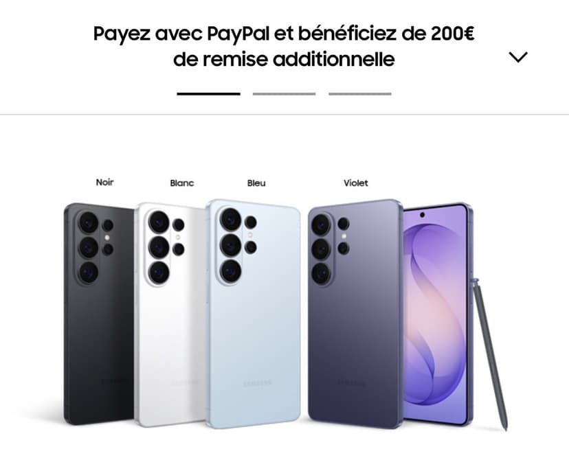 Code promo - Galaxy S26 Ultra 256Go : Offre Flash à -500€