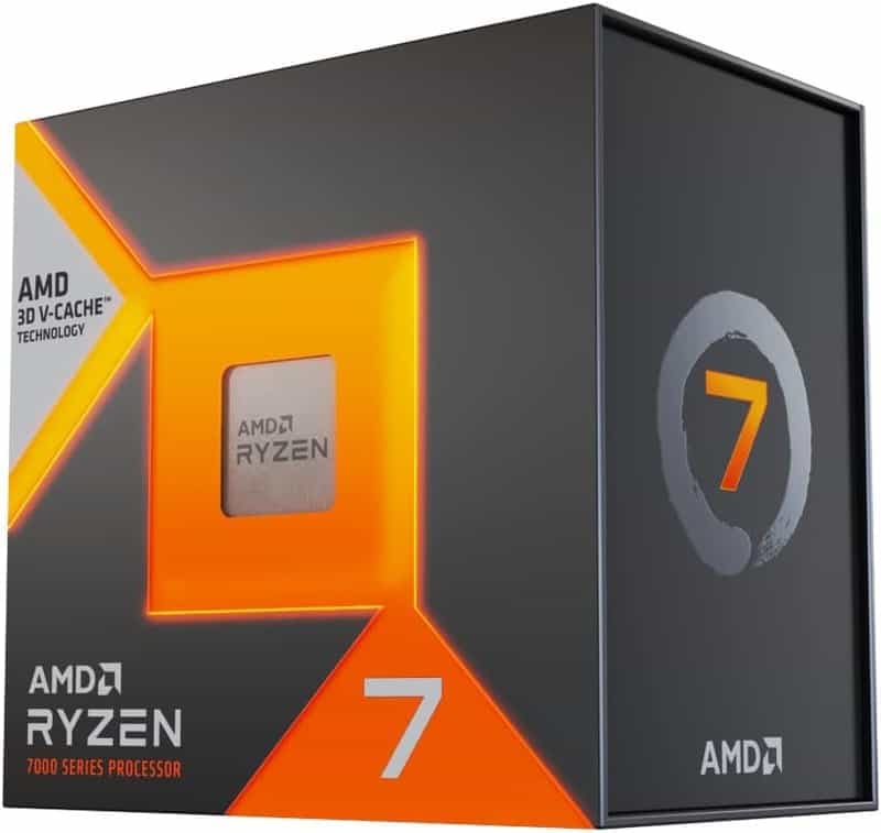 Code promo - Processeur AMD Ryzen 7 7800X3D - 3D V-Cache Radeon Graphique Intégré, 8 Cœurs/16 Threads, 120W TDP, Socket AM5, Cache 104 Mo (Vendeur Tiers)