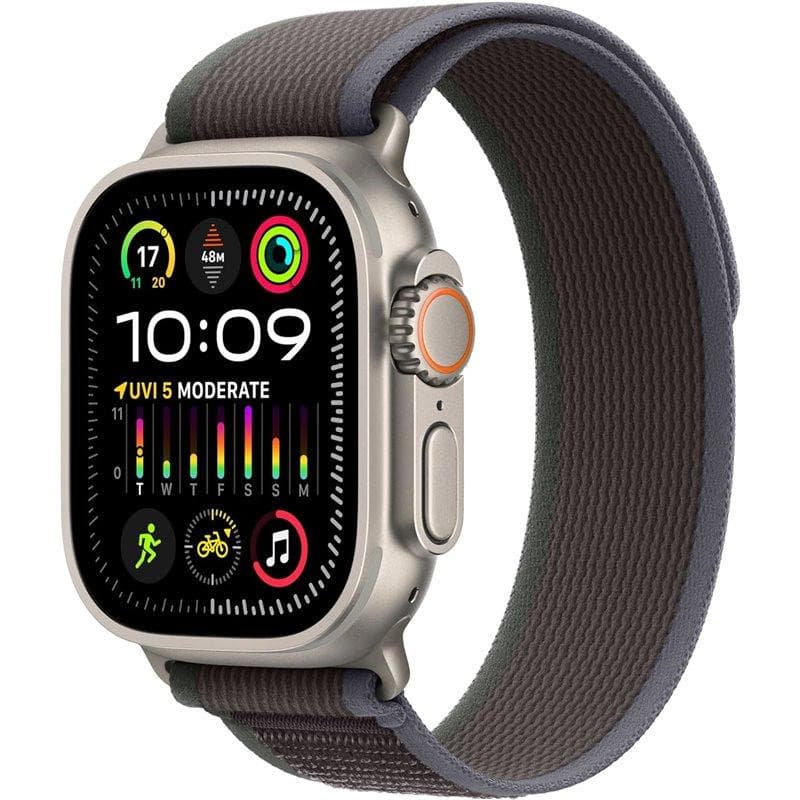 🚀 Apple Watch Ultra 2 GPS + Cellular 49mm - Boîtier Titane & Bracelet Loop Trail Bleu/Noir S/M ⌚✨