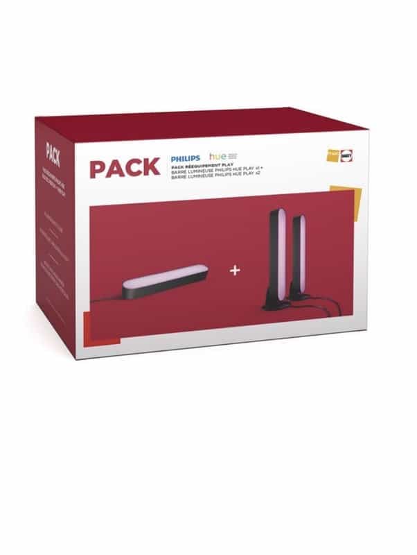 Ensemble Philips Hue Play - 3 barres lumineuses + 2 supports
