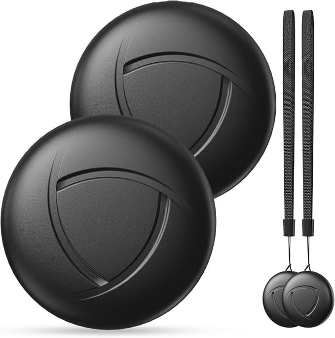 Pack de 2 Traceurs Bluetooth Noirs - Suivi via Apple Localiser