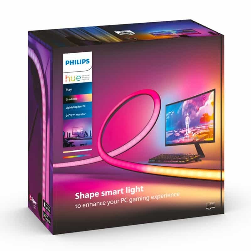 Bande lumineuse Philips Hue Play Gradient Lightstrip pour PC Gaming 32-34''