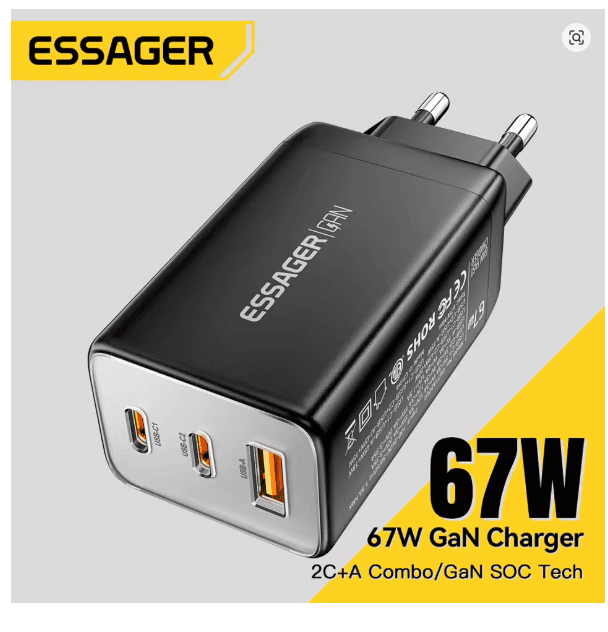 Chargeur rapide Essager 67W : Test et spécificités