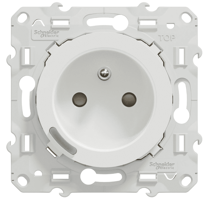 Prise intelligente Schneider Odace Wiser avec mise à la terre - Technologie Zigbee 16A