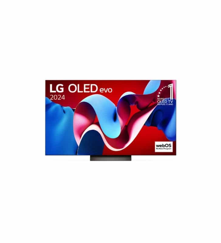 Téléviseur LG OLED65C4 2024 - Qualité d'image exceptionnelle en 4K