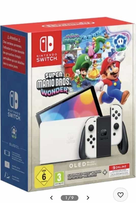 Offre Spéciale: Console Nintendo Switch OLED avec Super Mario Bros. Wonder + Abonnement 12 mois en ligne + Bonus de 30€