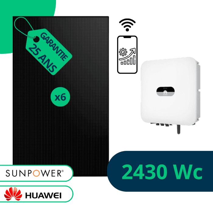 Kit Solaire Sunpower Huawei 2430 Wc : Performance et Durabilité