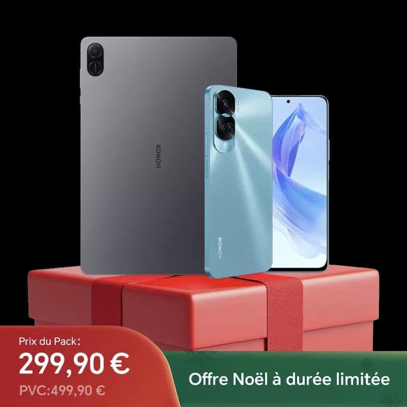 Coffret Spécial Noël : HONOR 90 Lite + HONOR Pad X8a 🎁