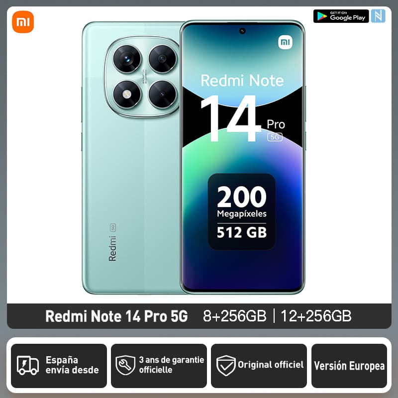 Smartphone Xiaomi Redmi Note 14 Pro 5G - Performances Ultras avec RAM 8 Go et 256 Go de Stockage