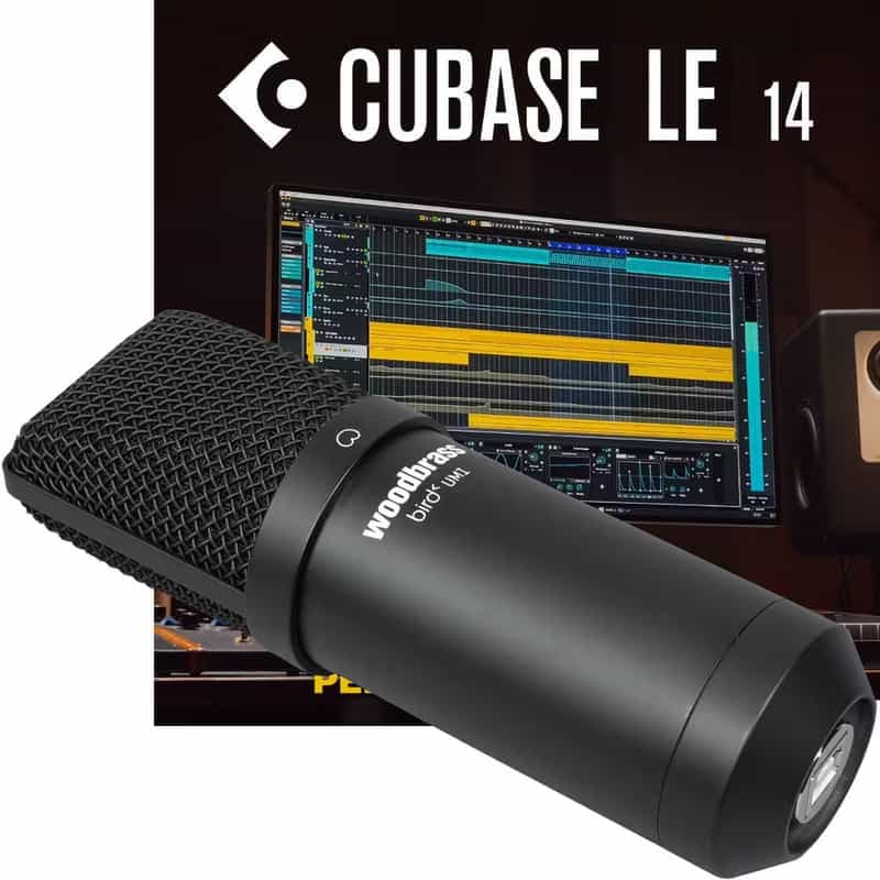 Microphone USB Woodbrass Bird UM1 avec Cubase LE 14 inclus